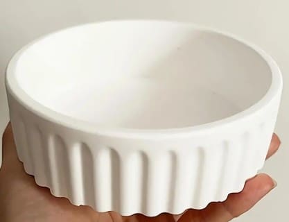 Silicone Moulds : Round Striped Bowl With Lid Silicone Mould (RSBM)