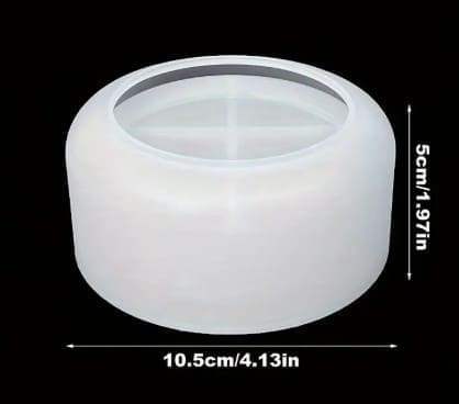 RoundCandleHolder Silicone Moulds : Round Silicone Container Mould (CODE TUM_AP)