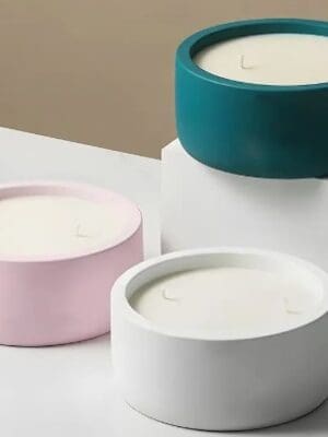 RoundCandleHolder2 Silicone Moulds : Round Silicone Container Mould (CODE TUM_AP)