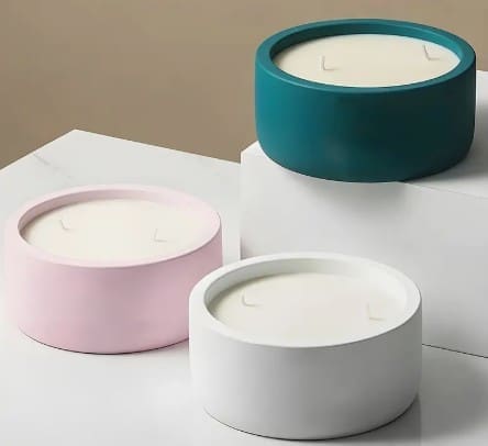 RoundCandleHolder2 Silicone Moulds : Round Silicone Container Mould (CODE TUM_AP)