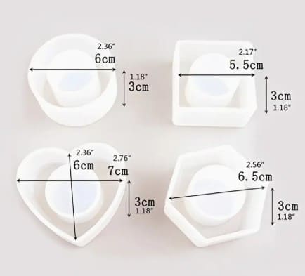 Silicone Mould : Silicone Napkin Ring Holder Moulds (Set of 4) (SNRH)