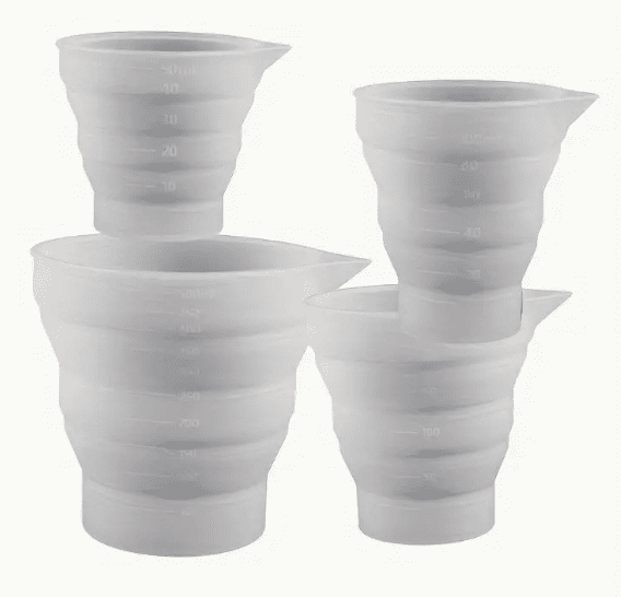 Arts & Crafts : Foldable Silicone Measuring Cups (250ml & 500ml)