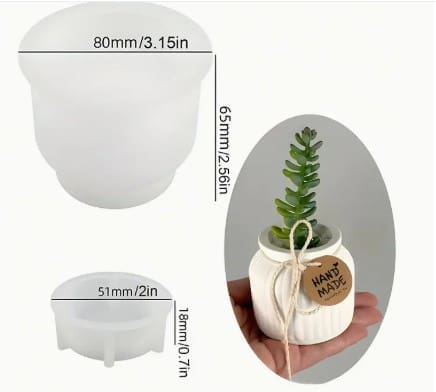 Silicone Moulds : Small & Large Round Striped Silicone mould