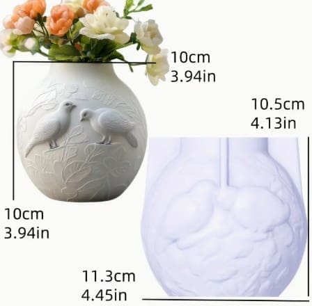 Silicone Moulds : Dove Embossed Vase (PPDZ37)