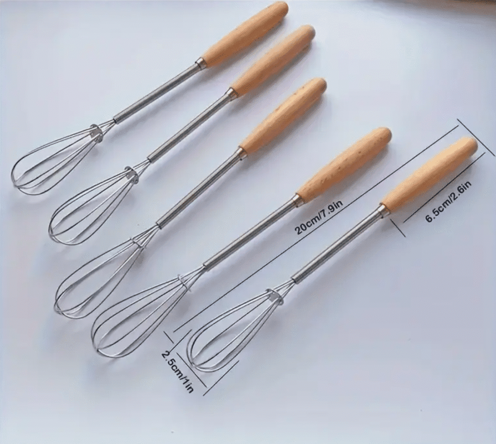 Arts & Crafts : 1 Piece Whisk with Solid Wood Handle