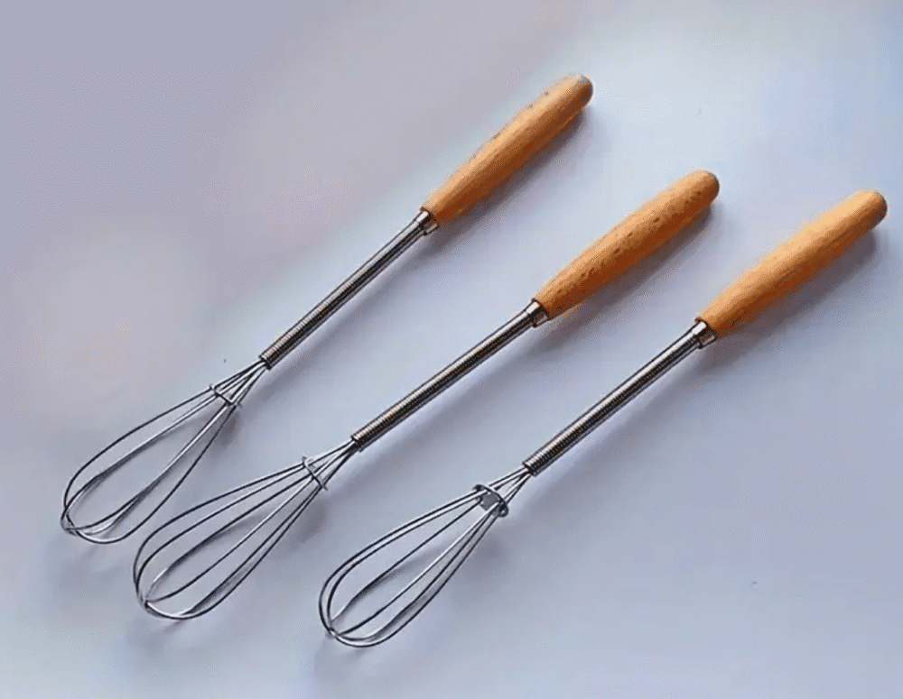Arts & Crafts : 1 Piece Whisk with Solid Wood Handle