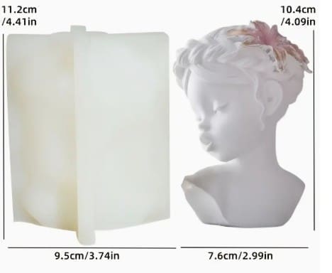 Silicone Mould : Pouting Girl Silicone Mould  (Code TUM_AH)
