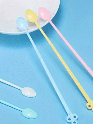 x5 Plastic Mixers Arts & Crafts : Colourful Plastic Mixing Sticks (Pack of 5)