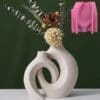 Silicone Mould: 2 pc Nordic Vase Silicone Mould (2PC-NVSM)