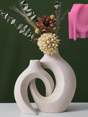 Silicone Mould: 2 pc Nordic Vase Silicone Mould (2PC-NVSM)