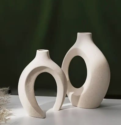 Silicone Mould: 2 pc Nordic Vase Silicone Mould (2PC-NVSM)