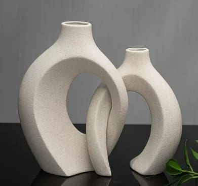 Silicone Mould: 2 pc Nordic Vase Silicone Mould (2PC-NVSM)