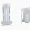 Silicone Mould : 2 Piece Retro Roman Column Candle Holder Silicone Mould (RRCH)