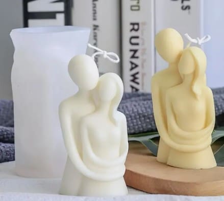 Silicone Mould: 3-D Romantic Couple Silicone Mould (3DRCSM)