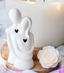 Silicone Mould: 3-D Romantic Couple Silicone Mould (3DRCSM)