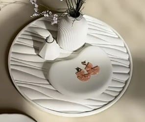 Silicone Mould : 30cm Waves Of Serenity Tray Silicone Mould (30CM-WOSTSM)