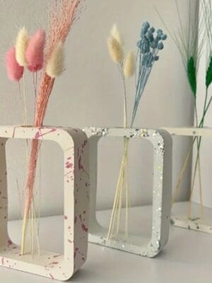 Silicone Moulds : 3 Styles Hydroponic Hollow Flower Vase Silicone Moulds (AHSM) [Arched, Circular, Rectangle)