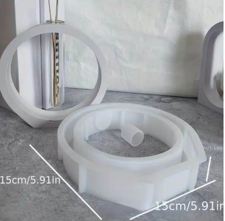 Silicone Moulds : 3 Styles Hydroponic Hollow Flower Vase Silicone Moulds (AHSM) [Arched, Circular, Rectangle)