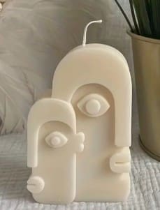 Silicone Mould : 4 Piece  Abstract Faces Silicone Moulds (FSM)