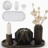 Silicone Mould : 4 Piece Geometric Vase Candle Silicone Mould Set (Code TUM_AH)