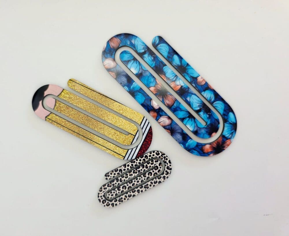 Laser Sublimation Blanks : Sublimation Glossy Subli-MDF Paper Clip Bookmark, Single or Double Sided (5 sizes)