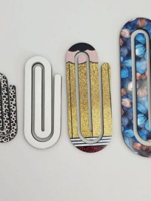 Laser Sublimation Blanks : Sublimation Glossy Subli-MDF Paper Clip Bookmark, Single or Double Sided (5 sizes)