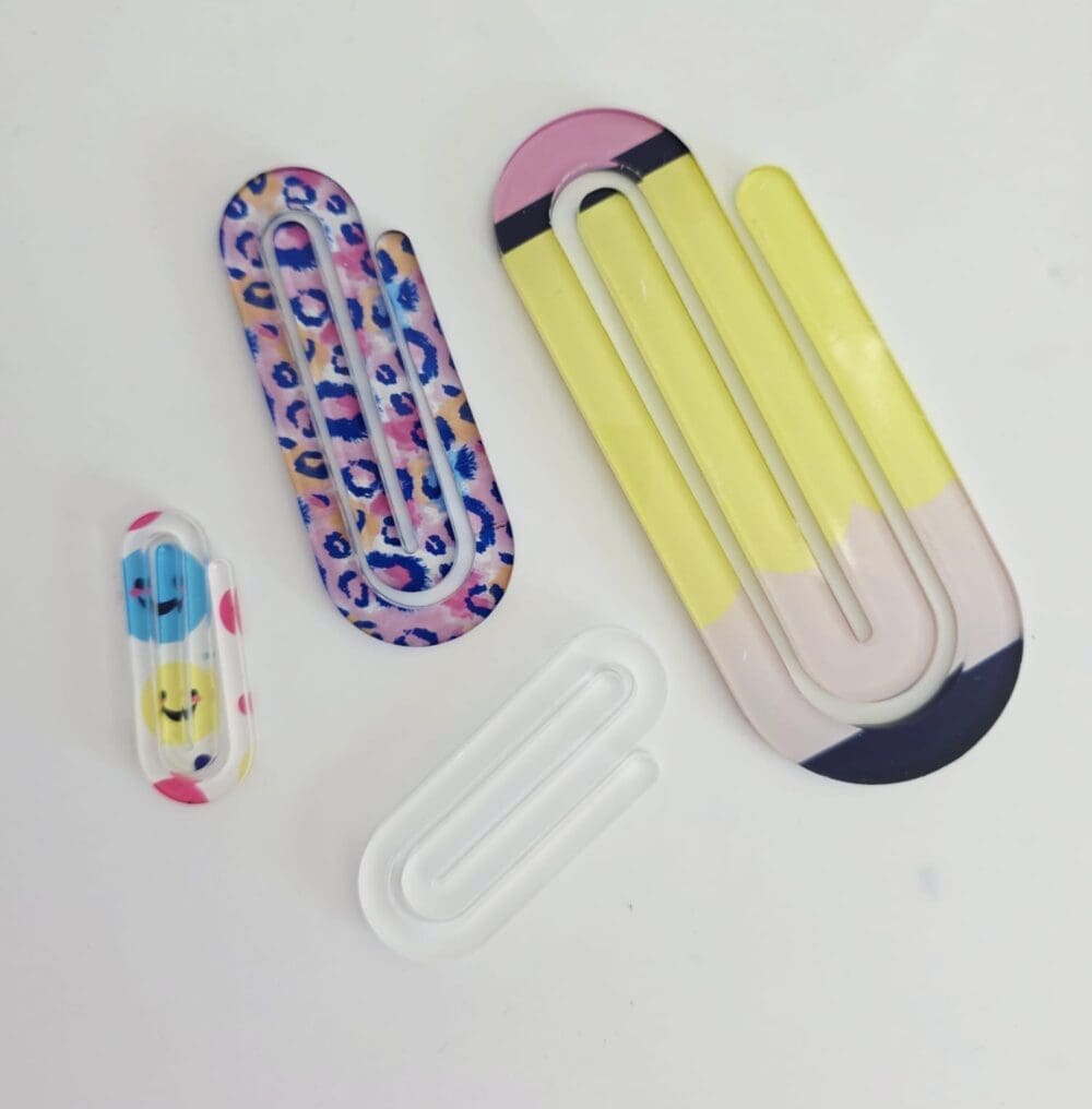 Laser Sublimation Blanks : 3mm Subli-acrylic Paper Clip Bookmark (5 sizes)