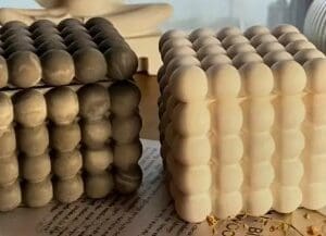 Bubble Cube Storage Silicone Mould 2 Silicone Mould : Bubble Cube Jar Silicone Mould (BCSJ)