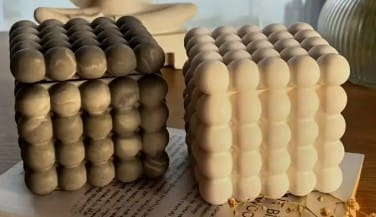 Silicone Mould : Bubble Cube Jar Silicone Mould (BCSJ)