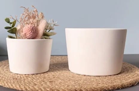 Silicone Mould : Dual-Size Cylindrical Flower Pots Silicone Mould (DZFP)