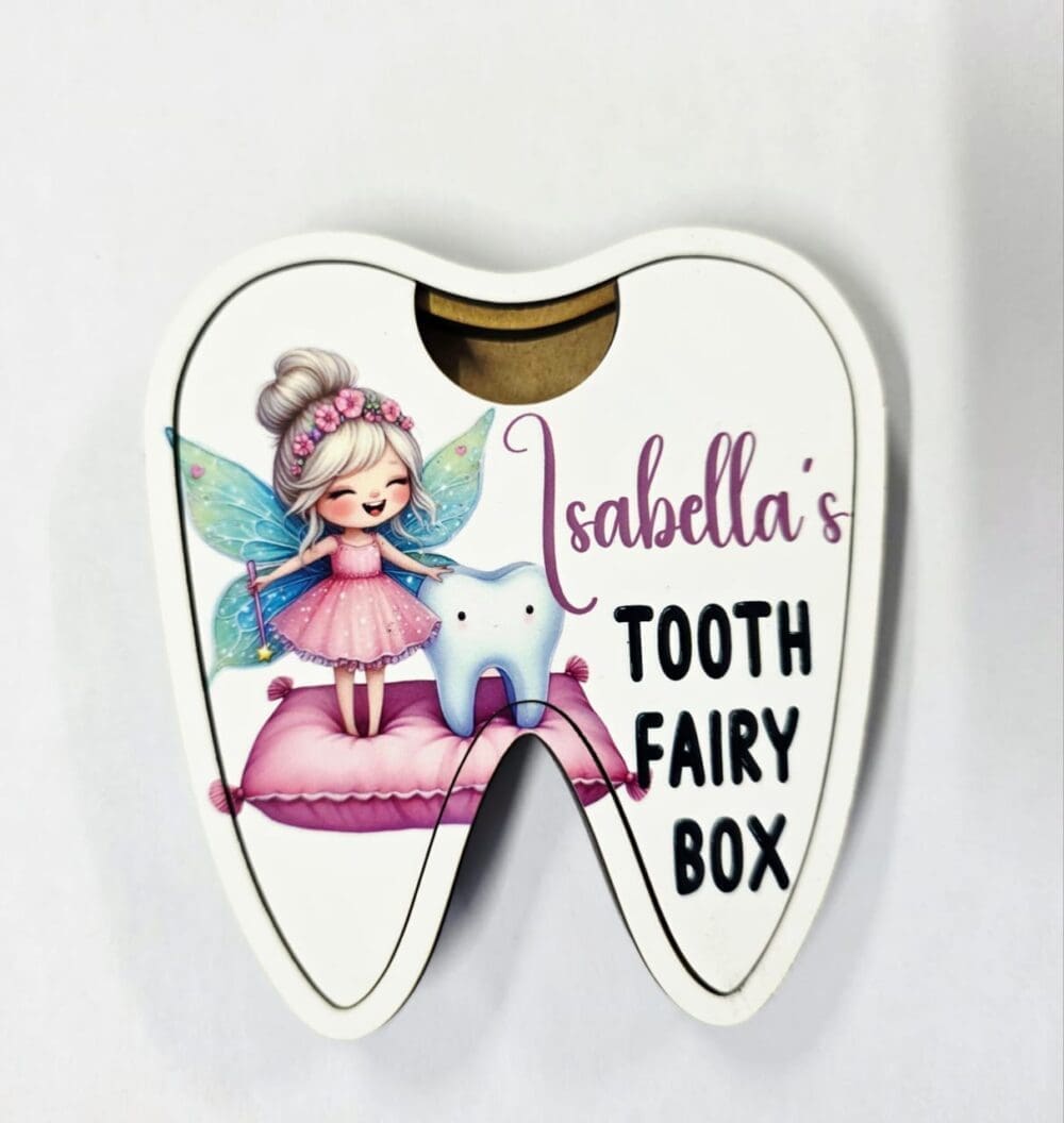 DIY TOOTH BOX COMPLETE Laser Sublimation Blanks : DIY Sublimation MDF Tooth Box