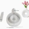 Silicone Moulds : European Style Vase Silicone Mould (ESVM)