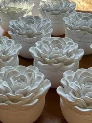 Silicone Mould : Rose Flower Container Silicone Mould (FCC)
