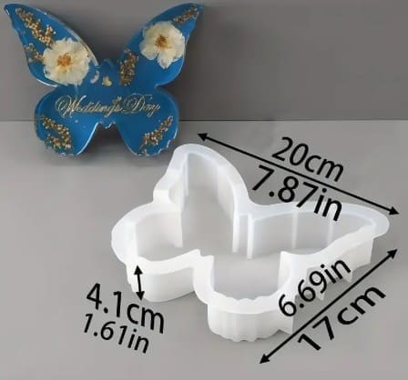 Silicone Mould: Large Butterfly Silicone Mould (BUTF-L12)