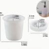 Silicone Mould : Dual Oval Cylinder Soap & Lotion Dispenser or Diffusor Silicone Mould (SLD_01)