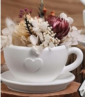 Love Coffet Cup Set Silicone Mould 2 Silicone Mould : Love Coffee Cup Set Silicone Mould (LCCSSM)