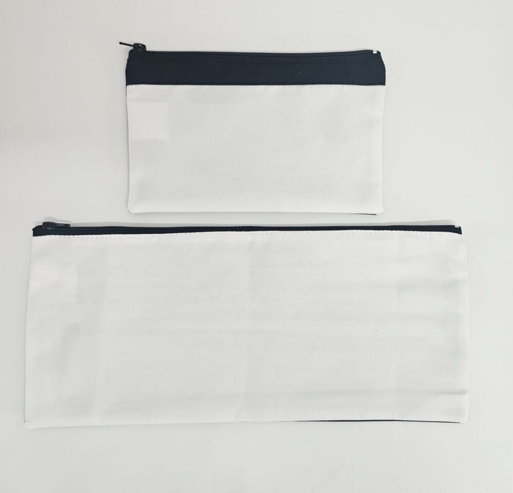 Sublimation Blanks : Small & Large Pencil Bags (For Sublimation) (TTX)