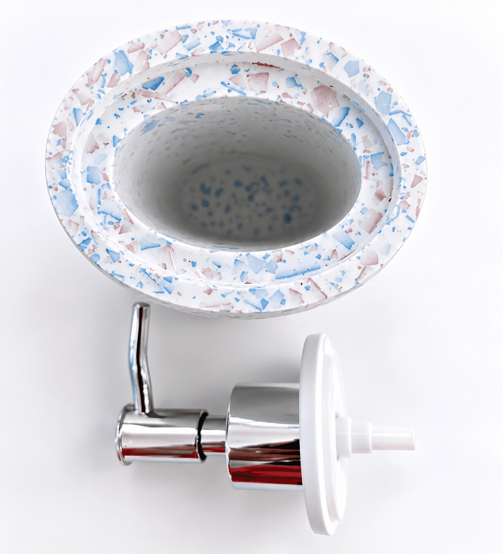 Silicone Mould : Dual Oval Cylinder Soap & Lotion Dispenser or Diffusor Silicone Mould (SLD_01)