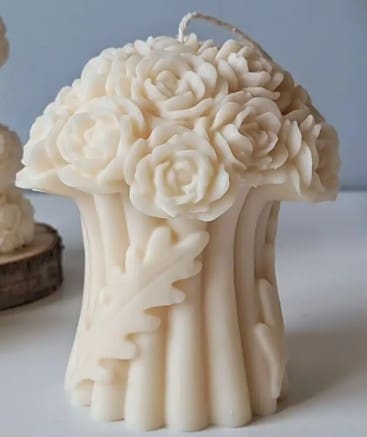 Silicone Mould : 3-D Rose Bouquet Silicone Mould (3D-RBSM)