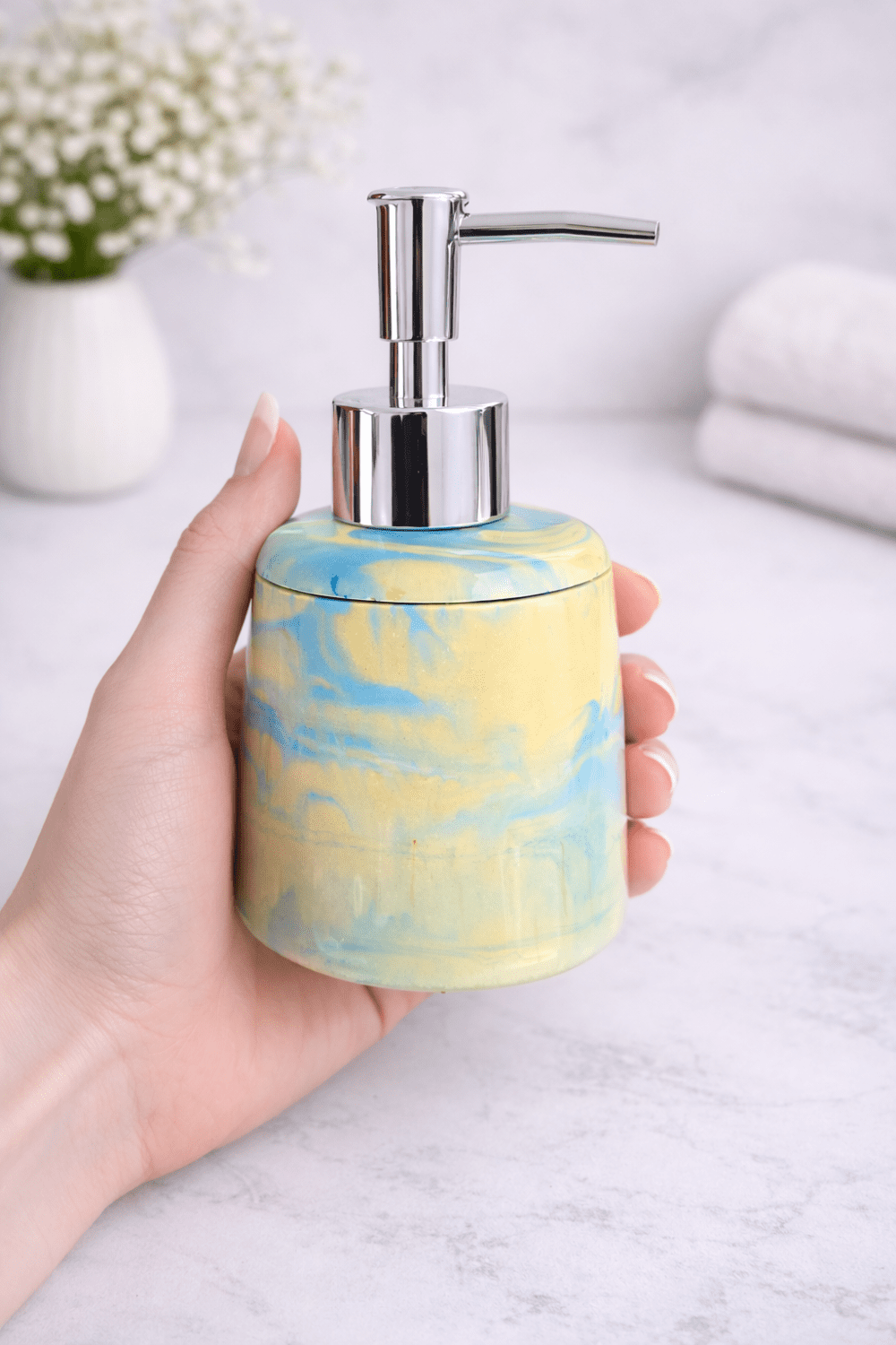 Silicone Mould : Short Round Soap & Lotion Dispenser Silicone Mould (SLD_03)