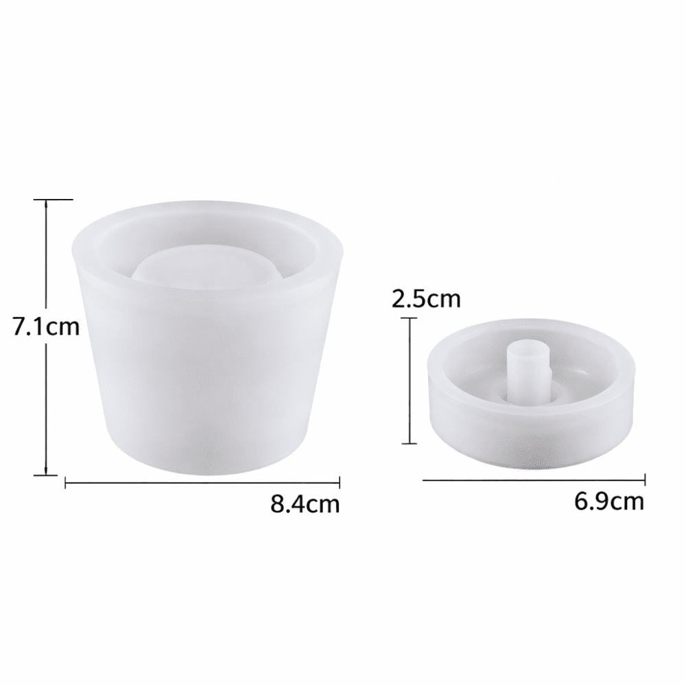 Silicone Mould : Short Round Soap & Lotion Dispenser Silicone Mould (SLD_03)
