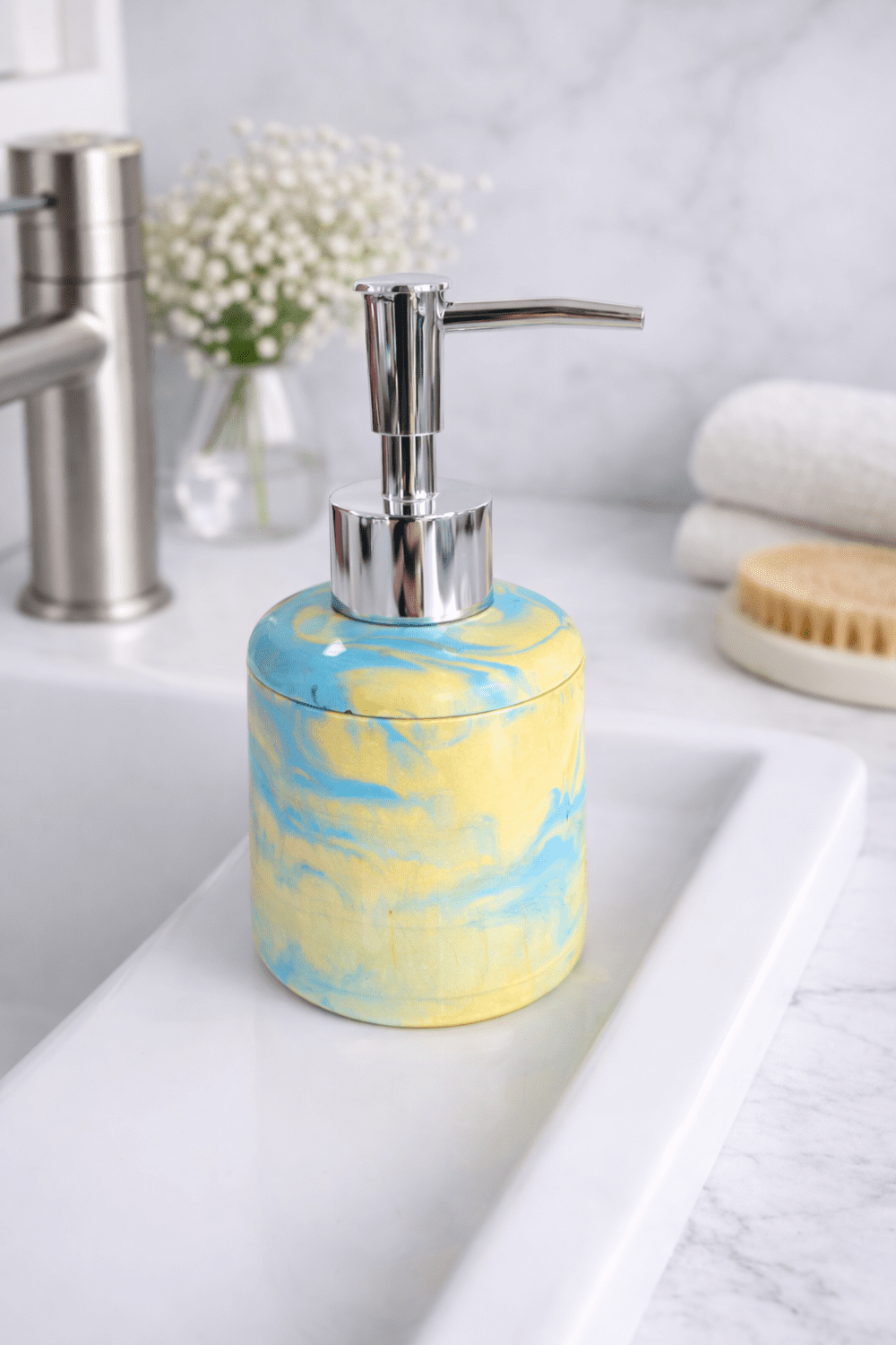 Silicone Mould : Short Round Soap & Lotion Dispenser Silicone Mould (SLD_03)