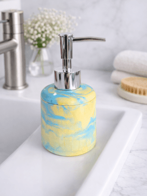 Silicone Mould : Short Round Soap & Lotion Dispenser Silicone Mould (SLD_03)