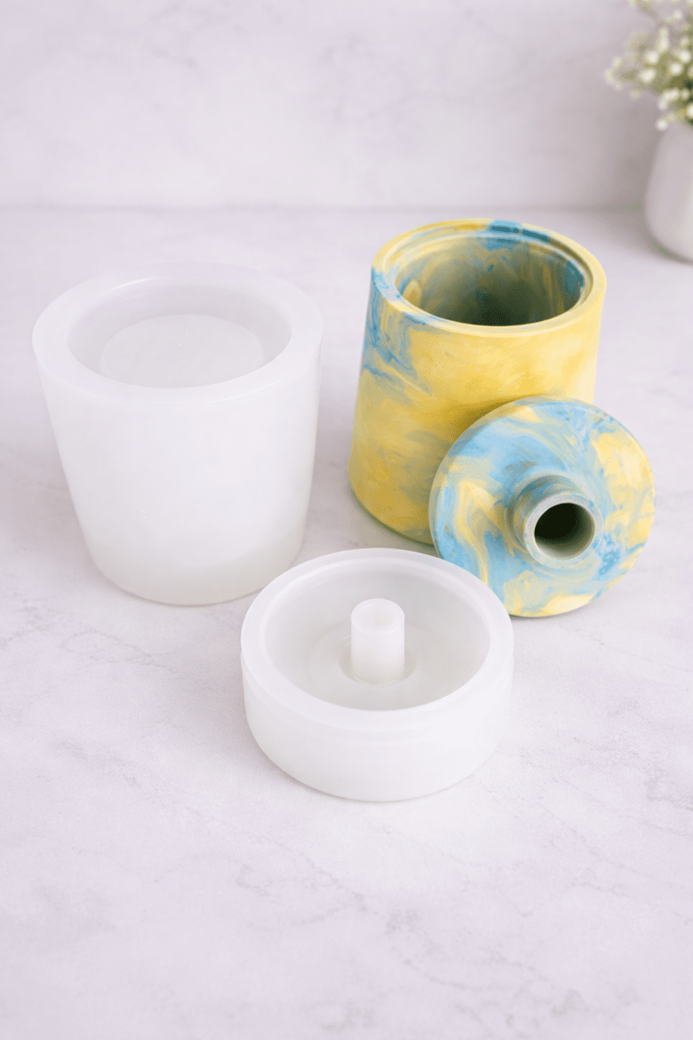 Silicone Mould : Short Round Soap & Lotion Dispenser Silicone Mould (SLD_03)