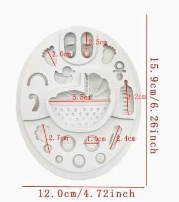 Silicone Mould: Silicone Baby Themed Mould (BTM)