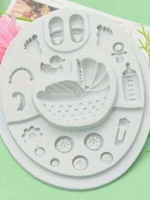 Silicone Baby Themed Mould 2 Silicone Mould: Silicone Baby Themed Mould (BTM)