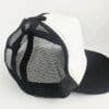 Sublimation Blanks : White 5-Panel Black Truck Cap For Sublimation (TTX)