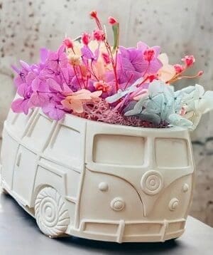 Silicone Mould : Vintage VW Combi Storage/Flower Pot Silicone Mould (VWK)