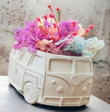 Silicone Mould : Vintage VW Combi Storage/Flower Pot Silicone Mould (VWK)