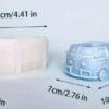 Silicone Mould : Vintage VW Combi Storage/Flower Pot Silicone Mould (VWK)